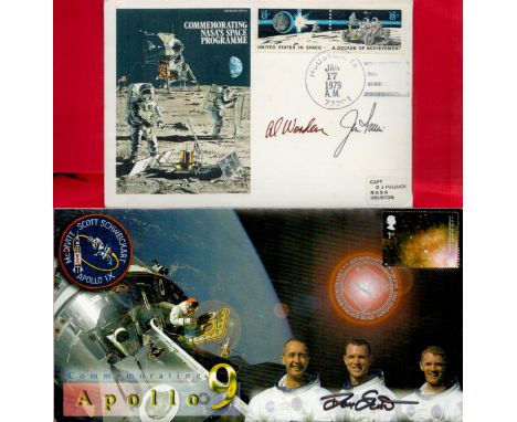 Apollo 15 Astronauts Dave Scott, Jim Irwin and Col Al Worden signed on two Space covers. Apollo 15 (July 26 - August 7, 1971)