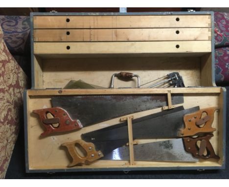 CARPENTERS TOOL BOX WITH CONTENTS