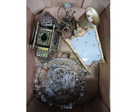 CARTON WITH LIGHT FITTING WITH GLASS DROPLETS &amp; 2 OTHERS