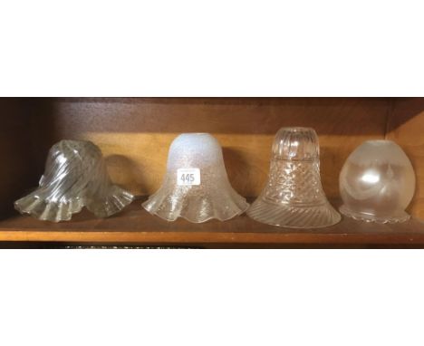 4 PETAL LAMP SHADES GLASS