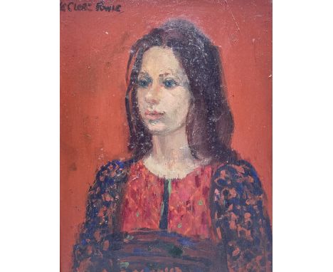 Anne Le Clerc Fowle (British fl.1950-1992): 'Renaissance Lady', oil on panel signed, titled and dated 1975 on exhibition labe