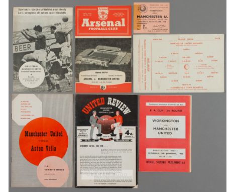 A good collection of 87 Manchester United programmes from the 1957-58 'Munich' season,comprising: including all homes and awa