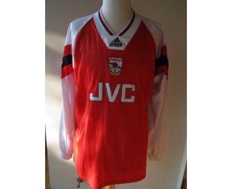 Kevin Campbell red Arsenal No.7 jersey season from the inaugural season of the Premier League in 1992-93,long-sleeved, Premie