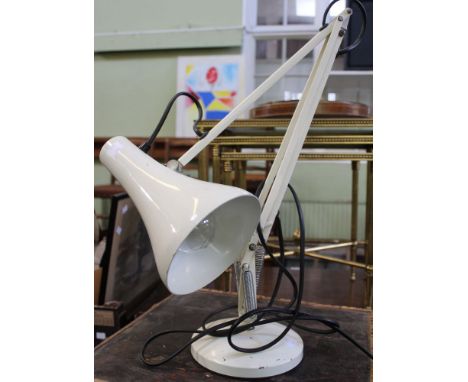 White finish anglepoise task lamp