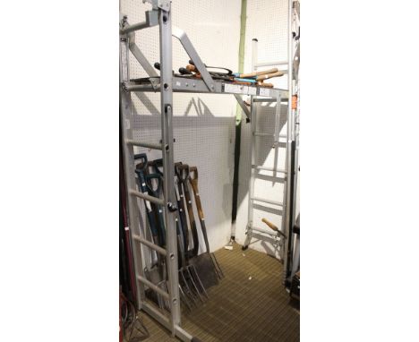 An Abru platform Plus ladder set&nbsp;Platform is 147.5cm high and the platform is 40cm x 120cm