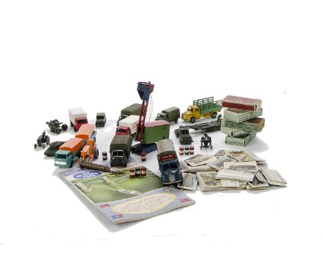 Various Diecast, including Britains Lilliput Tractor (2), Austin Champ, Bedford Army Lorry (2), other diecast by Dinky, Match