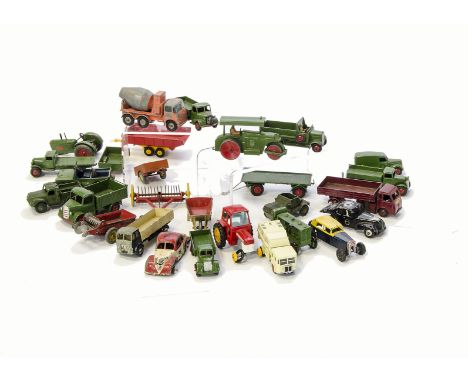 Dinky Toys & Other Diecast, including Austin Wagon, Bedford Tipper Truck, Matchbox K-3 Massey-Ferguson Tractor and others, P-