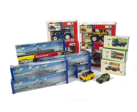 Britains Vehicles, 9527 Ford 5610 Tractor, 9321 Ford TW 35 Tractor, 9510 Superdig Heavy Digger, 9521 Country 1884 Tractor, 95