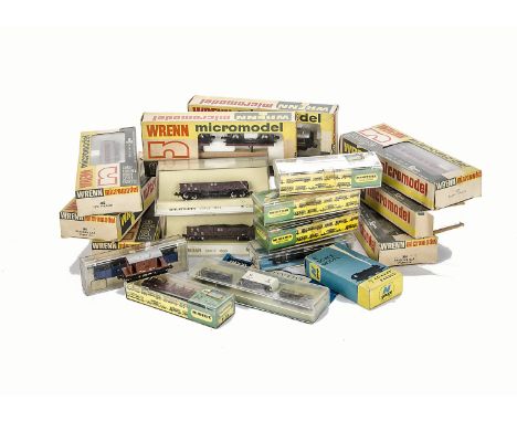 A Graham Farish N Gauge 0-6-0 Pannier Tank and assorted rolling stock:  including BR and Continental coaches and wagons by Li