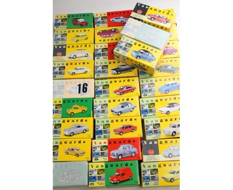 Vanguards Boxed 1:43 scale Vehicles: various models, including Ford Anglia Super, Austin 1300 Estate, Singer Chamois and othe