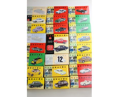 Vanguards Boxed 1:43 scale Vehicles: various models, including LE Ford Classic and Capri Set, Castrol Austin A40 Van, Jaguar 