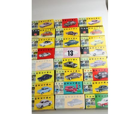 Vanguards Boxed 1:43 scale Vehicles: various models, including Mini Van Royal Mail Set, Vauxhall Victor, Sunbeam Imp, Mini Co