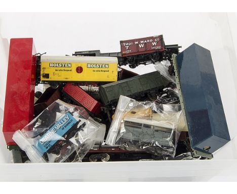 OO and HO gauge Freight stock by various makers: including Wrenn open wagon 'S Harris', Hornby 'Spiers' (2) and many more by 