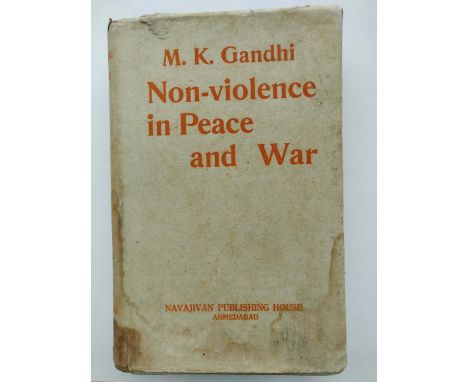 M.K.GANDHI First Edition
Year - 1942 
9 x 6 x 1.5 inches 
The very first edition of Gandhiji's Non-Violence in Peace and War 
