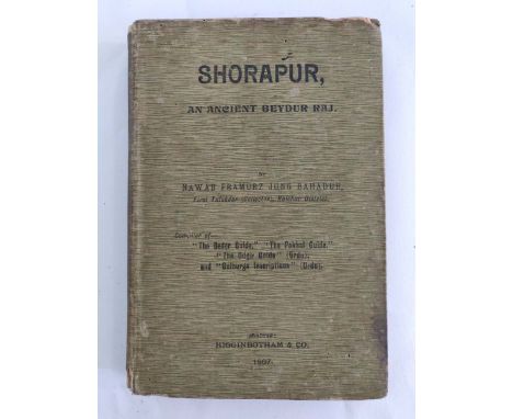 NAWAB FRAMURZ JUNG BAHADUR 
First Edition Year - 1906 
7.5 x 5.5 x 1 inches 
Hurmuz Kaus Collection; Hyderabad Deccan India. 