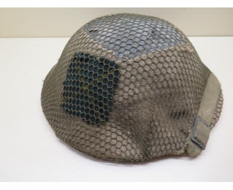 Pre WWII British helmet, liner marked 7 1/2 verol 1938, Scottish patch 