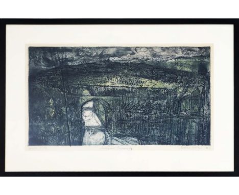 NORMAN ACKROYD RA (British 1938-2024), 'Malignant topography', etching and aquatint, artists proof, signed, titled and dated 