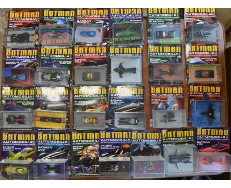 Batman automobillia, issues 61 - 85, Model No.81  missing, also includes a special Batman model, the dark knight rises movie 