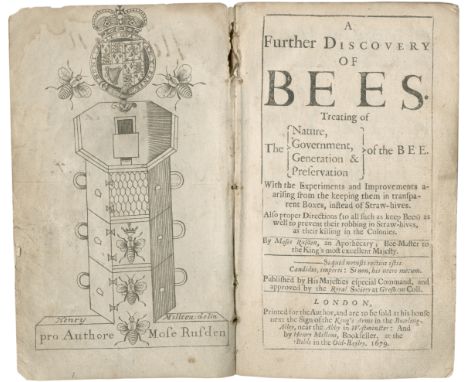 BEEKEEPINGRUSDEN (MOSES) A Further Discovery of Bees. Treating the Nature, Government, Generation &amp; Preservation of the B