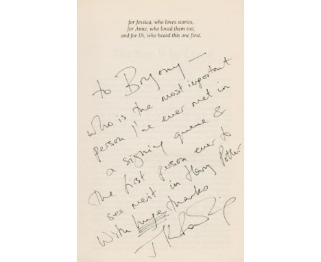 ROWLING (J.K.)Harry Potter and the Philosopher's Stone, FIRST EDITION, FIRST IMPRESSION, INSCRIBED BY THE AUTHOR 'to Bryony -
