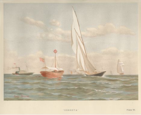 YACHTSMEIKLE (JAMES) AND HENRY SHIELDS. Famous Clyde Yachts 1880-87, FIRST EDITION,  31 chromolithographed plates after origi