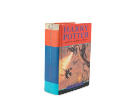 ROWLING (J.K.)Harry Potter and the Goblet of Fire, FIRST EDITION, INSCRIBED BY THE AUTHOR 'to Bryony - who really did discove