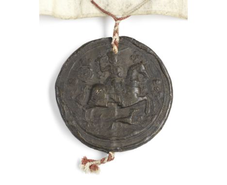 WILTSHIRE – SWINDON FAIR AND MARKETLetters Patent issued by Charles I under the Great Seal, and embellished with an initial l