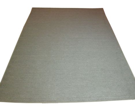 CALVIN KLEIN JUTE CARPET, 367cm x 275cm, woven oatmeal silver finish.