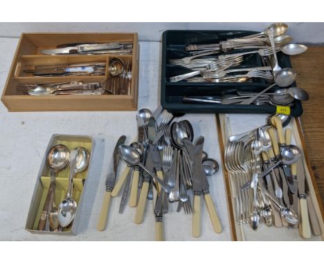 Community silver plated cutlery and flatware and other sets, Location: 