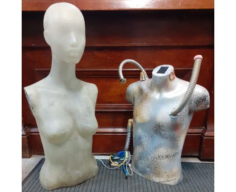 A table top Steam-punk mannequin and a vintage table top mannequin A/F. Location:RAF 