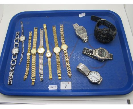 A Small Collection of Assorted Modern Ladies Wristwatch's, including Rotary, Sekonda, Timex, Accurist, Citizen, etc, together