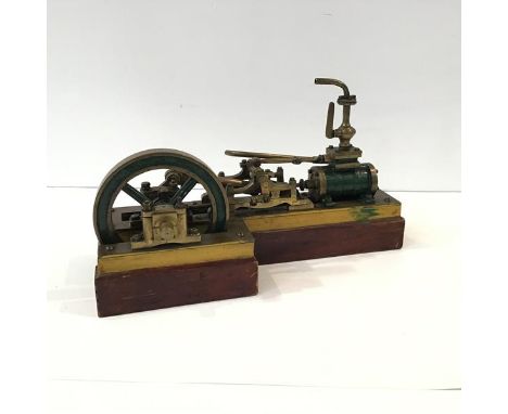 A hand-built model of a horizontal mill engine, the single cylinder, uni-directional, double-acting slide valve engine built 