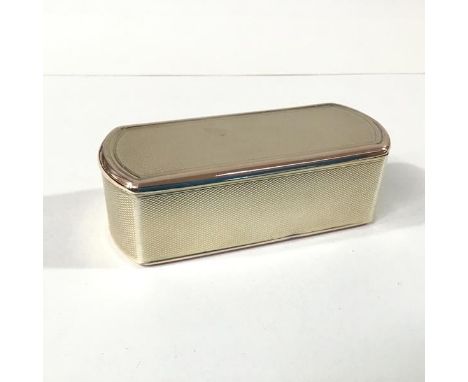 A handsome George III silver-gilt table snuff box, John Linnit &amp; William Atkinson, London 1812, rectangular, with bowed e
