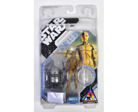 STAR WARS; two Sneak Preview figures comprising 'Episode One, Mace Windu' and 'Attack of the Clones, R3T7', an Episode I 'Dar