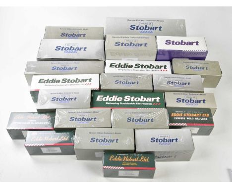 ATLAS EDITIONS; a collection of Eddie Stobart models, to include MAN L2000 box lorry-F1459-Valarie Ann, AEC Ergomatic-6 Wheel