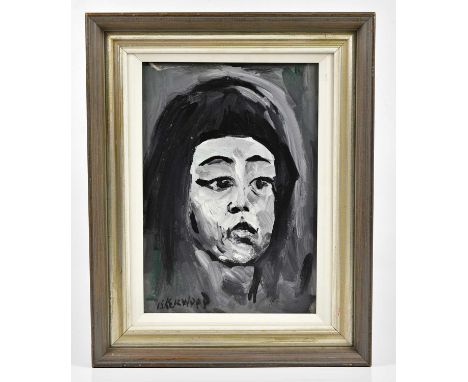 † JAMES LAWRENCE ISHERWOOD (1917-1989); oil on panel, 'My Baby Dec', portrait of a girl, signed lower left, 33 x 23cm, framed