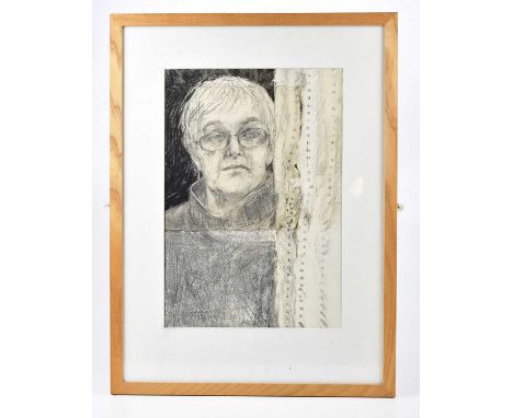 † AUDREY WALKER (1928-2020); pencil, 'Self Portrait', signed and dated 2003, 44 x 30cm, framed and glazed.