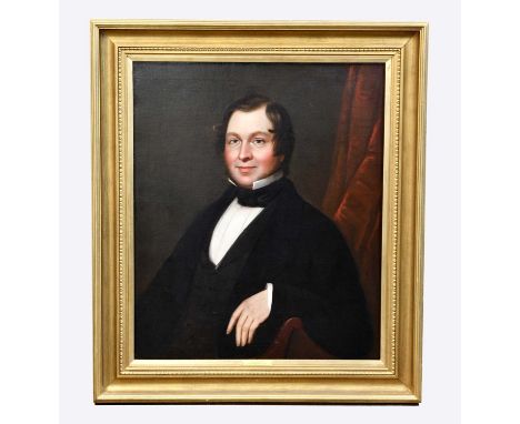 CIRCLE OF RICHARD WILSON (1714-1782); oil on relined canvas, 'Lord John Boyle', portrait study, unsigned, 76 x 64cm, framed.