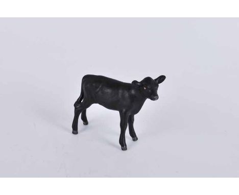 A Beswick Aberdeen Angus calf in rare matt glaze, model   1249f   7cm high