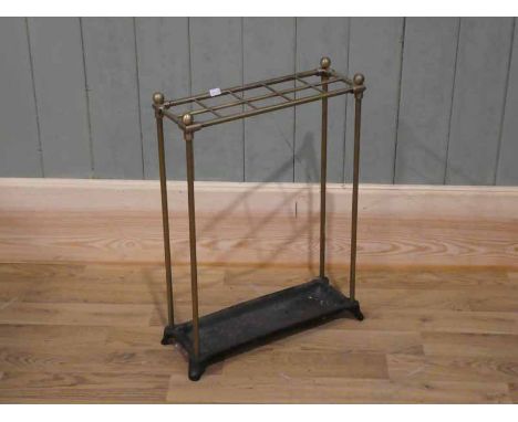 Brass and iron stick stand