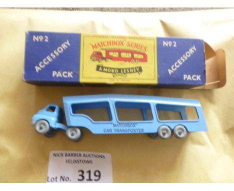 Collectables : Diecast - Matchbox Moko Lesney - No. 2 Accessory Pack - Bedford Car Transporter, box v g, model - super cond