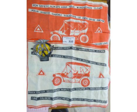Collectables : Vintage AA badge &amp; 2 clothes related
