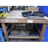 Wheeled Wooden Table