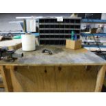 Wooden Table w/ Vise