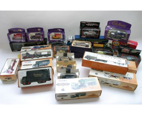 A small collection of boxed Corgi Classics and others including the Whiskey collection,TV related, Guinness lorry, James Bond