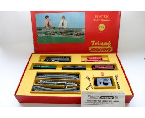 A boxed Tri-ang 'OO' gauge RKX model train set