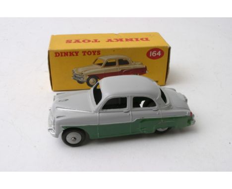 A boxed Dinky Toys Vauxhall Cresta in grey/green No.164