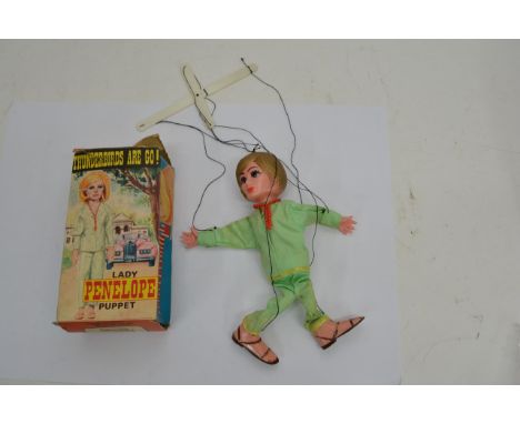 A boxed Thunderbirds Lady Penelope puppet.