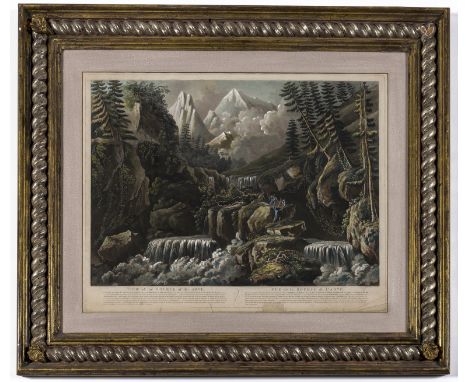French Alps.- Glacier.- Merigot (James, engraver, 1760-1824) View of the Source of the Arve, fine large plate of the river's 