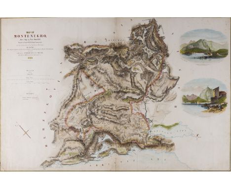 Montenegro.- Sitwell (Lieut. R.E.) Map of Montenegro from a copy by Lieut. Sitwell R.E., attached to Major Cox R.E., British 